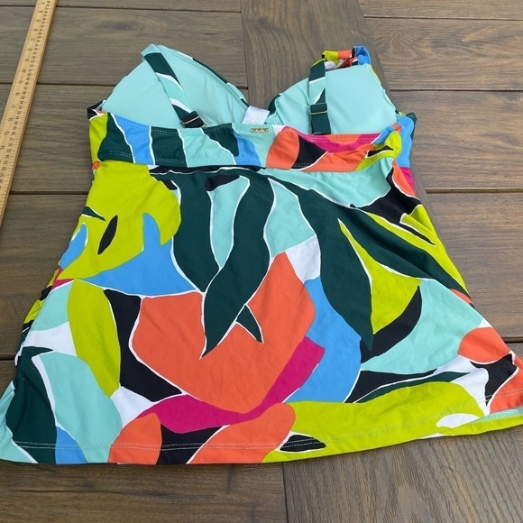 Anne Cole Women's Standard Underwire Tankini 38D/36DD slimming cottage core - Picture 6 of 9